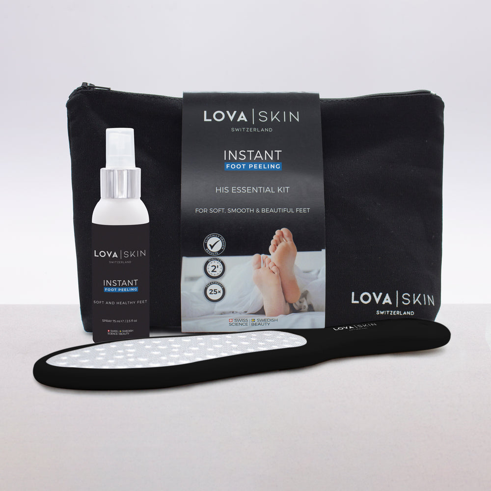 LOVASKIN INSTANT FOOT PEEL Basic Kit Black Edition - 25 Beauty pedicure treatments